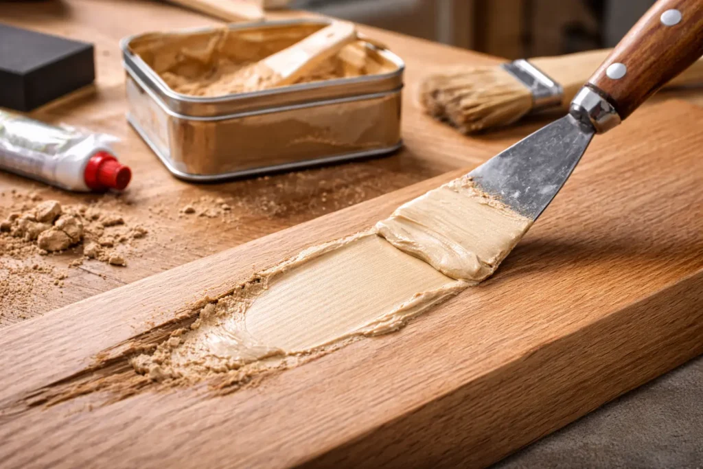 mastic bois polyester