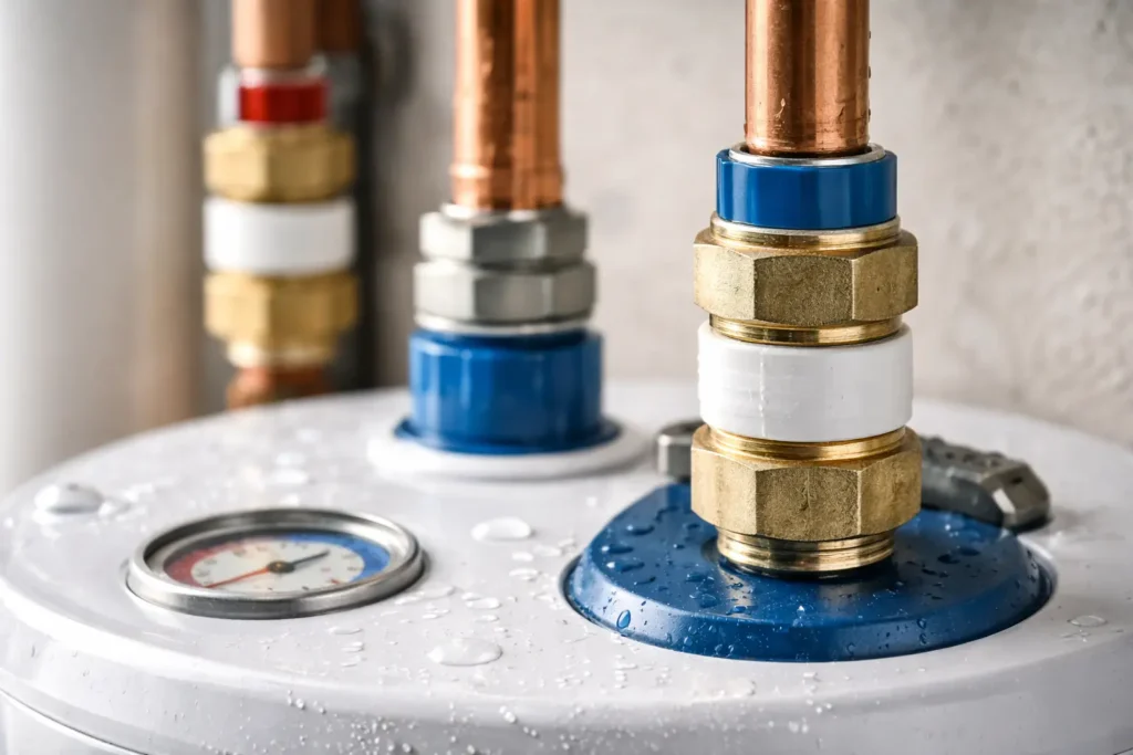 raccord diélectrique sur eau froide ou chaude