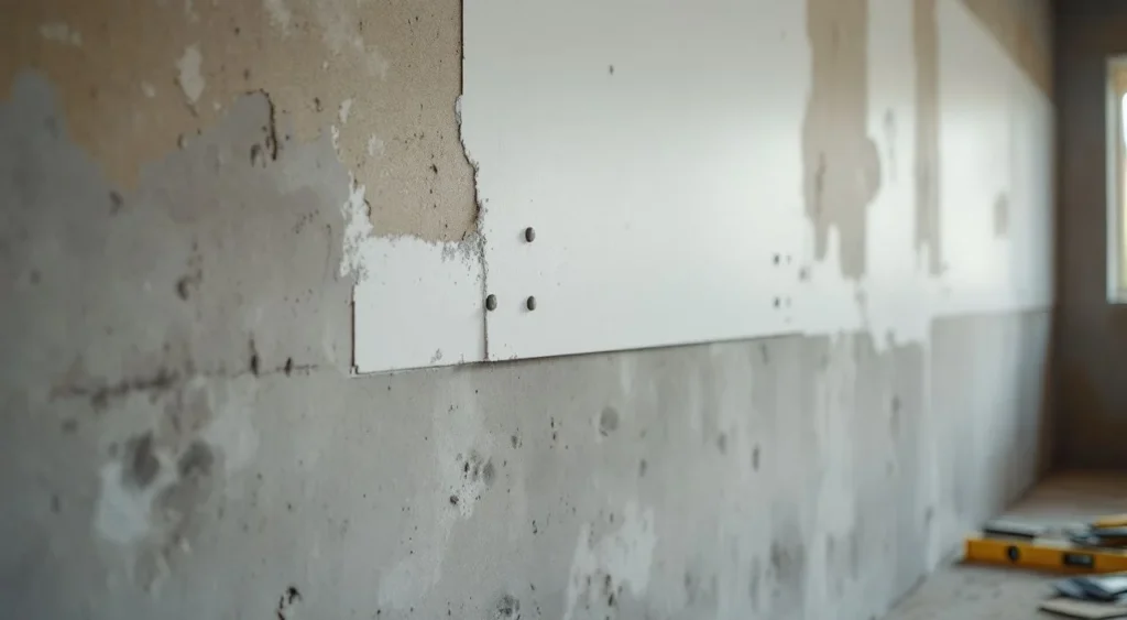 Comment coller du placo sur un mur irrégulier : ma méthode terrain